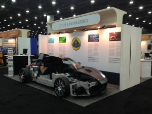 Lotus Evora 414E cut through at SAE World Congress 2013